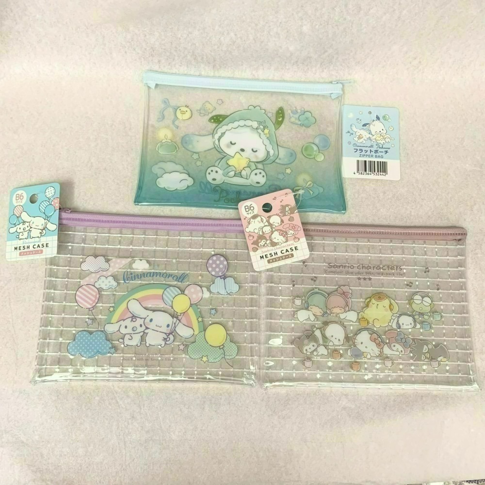日本百元商店 Daiso 大創 Seria 三麗鷗 Sanrio 萬用拉鍊袋 透明筆袋 小物收納 大耳狗 帕恰狗 酷洛米-細節圖5