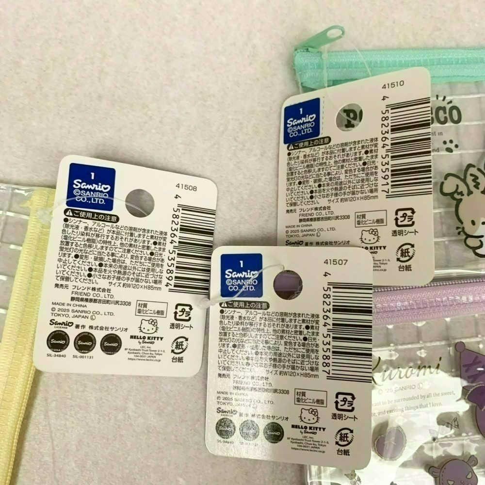 日本百元商店 Daiso 大創 Seria 三麗鷗 Sanrio 萬用拉鍊袋 透明筆袋 小物收納 大耳狗 帕恰狗 酷洛米-細節圖9