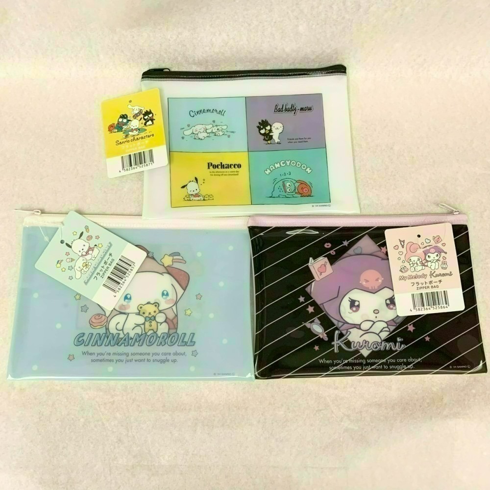 [5/10 新增款式] 日本 百元商店 大創 Seria 三麗鷗 Sanrio 萬用拉鍊袋 收納袋 小物收納 透明筆袋-細節圖6