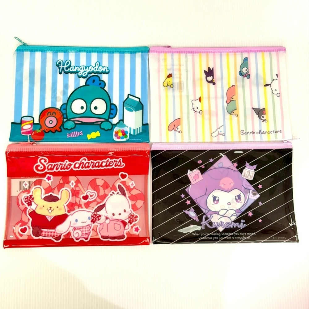 [6/20 新增款式] 日本 百元商店 大創 Seria 三麗鷗 Sanrio 萬用拉鍊袋 收納袋 小物收納 透明筆袋-細節圖6
