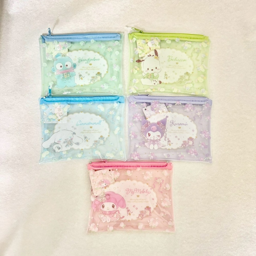 [6/20 新增款式] 日本 百元商店 大創 Seria 三麗鷗 Sanrio 萬用拉鍊袋 收納袋 小物收納 透明筆袋-細節圖10