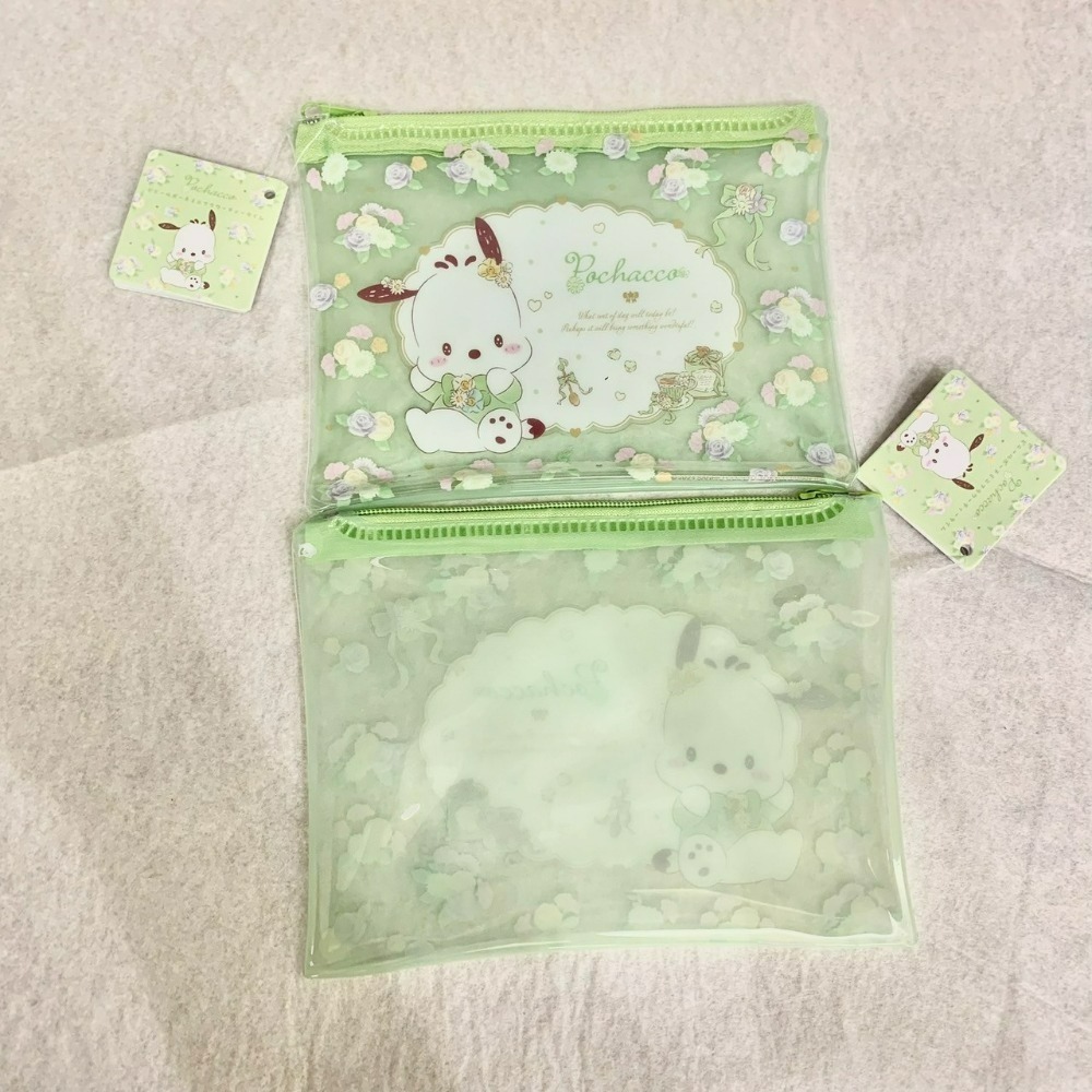 日本百元商店 Daiso 大創 Seria 三麗鷗 Sanrio 萬用拉鍊袋 透明筆袋 小物收納 大耳狗 帕恰狗 酷洛米-規格圖10