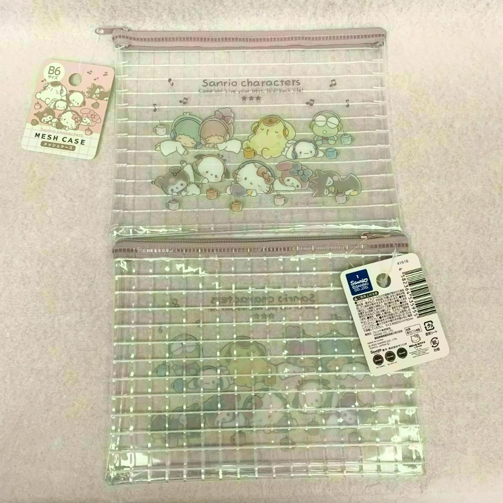 [6/20 新增款式] 日本 百元商店 大創 Seria 三麗鷗 Sanrio 萬用拉鍊袋 收納袋 小物收納 透明筆袋-規格圖11