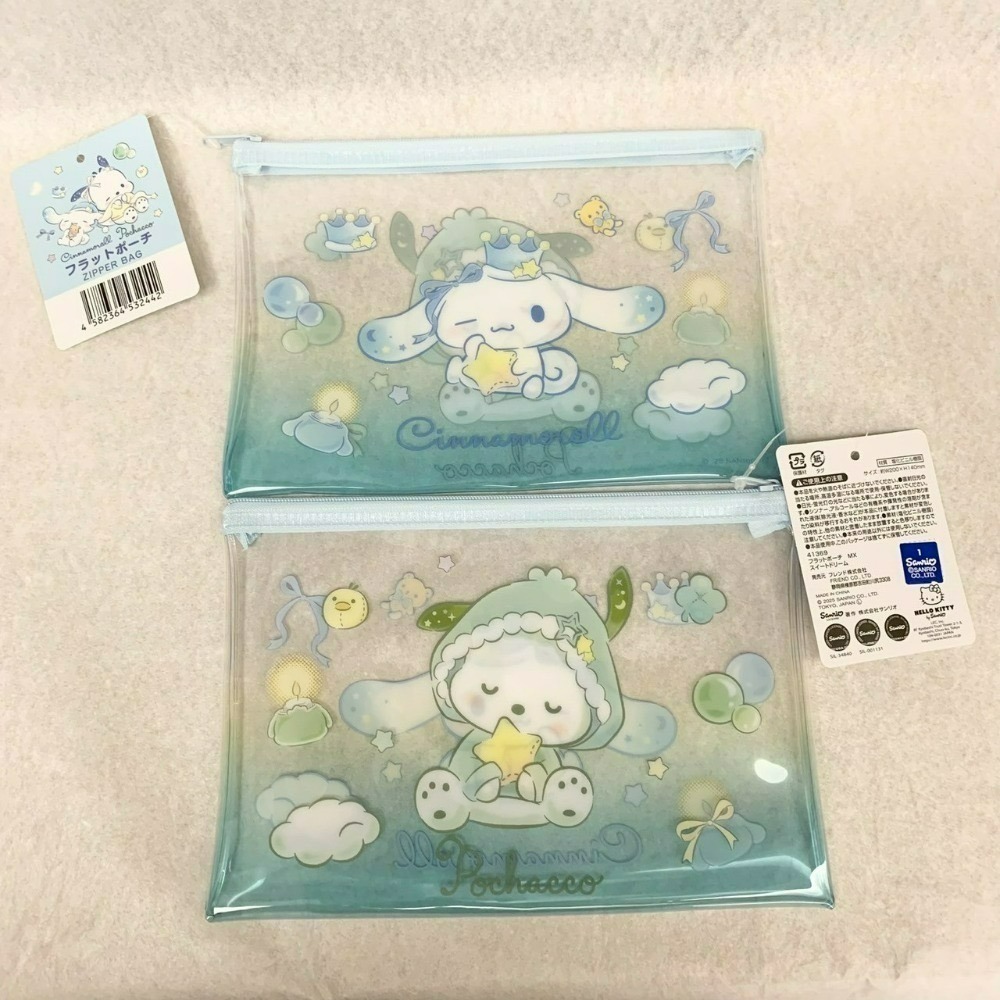 日本百元商店 Daiso 大創 Seria 三麗鷗 Sanrio 萬用拉鍊袋 透明筆袋 小物收納 大耳狗 帕恰狗 酷洛米-規格圖10