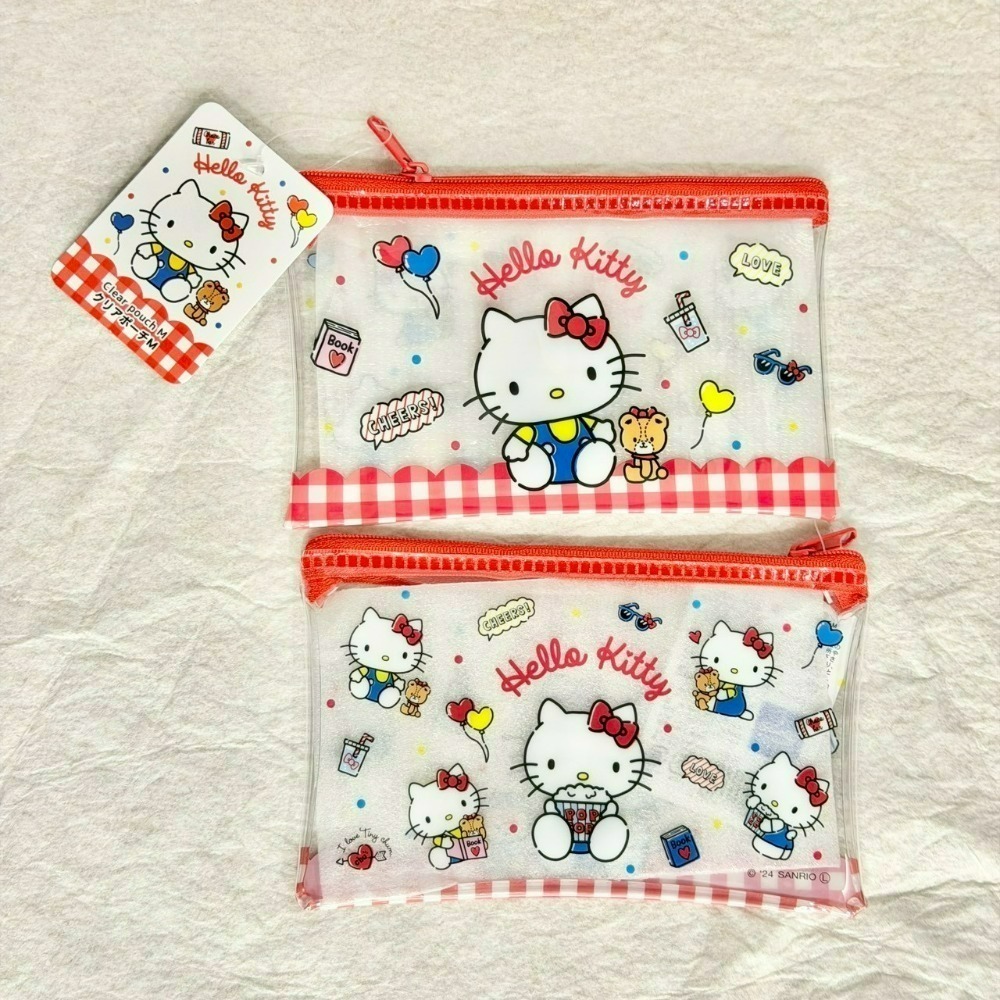 [9/7新增款式] 日本 百元商店 大創 Seria 三麗鷗 Sanrio 萬用拉鍊袋 收納袋 小物收納 透明筆袋-規格圖11