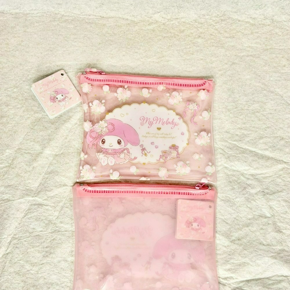 [6/20 新增款式] 日本 百元商店 大創 Seria 三麗鷗 Sanrio 萬用拉鍊袋 收納袋 小物收納 透明筆袋-規格圖11