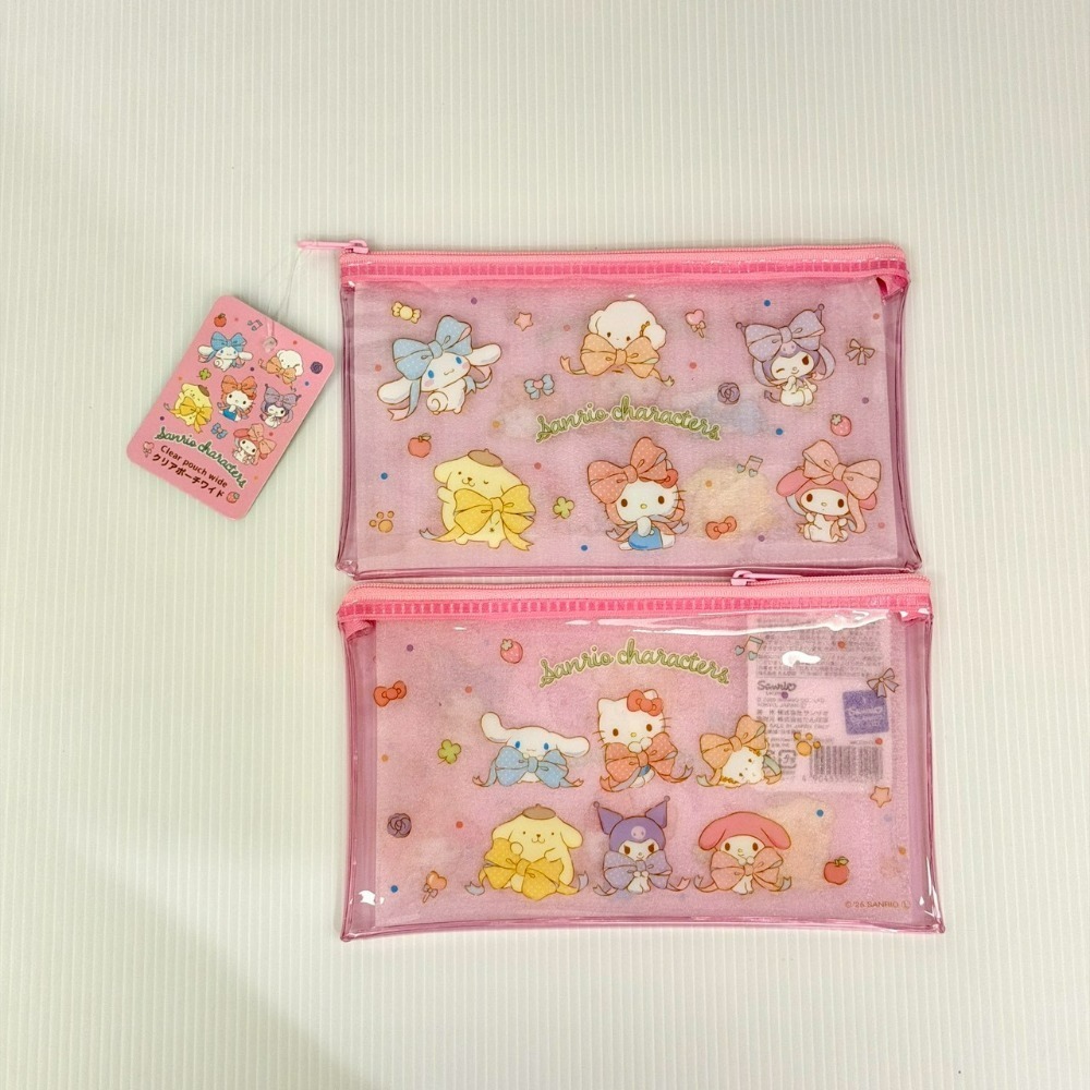 [6/20 新增款式] 日本 百元商店 大創 Seria 三麗鷗 Sanrio 萬用拉鍊袋 收納袋 小物收納 透明筆袋-規格圖11