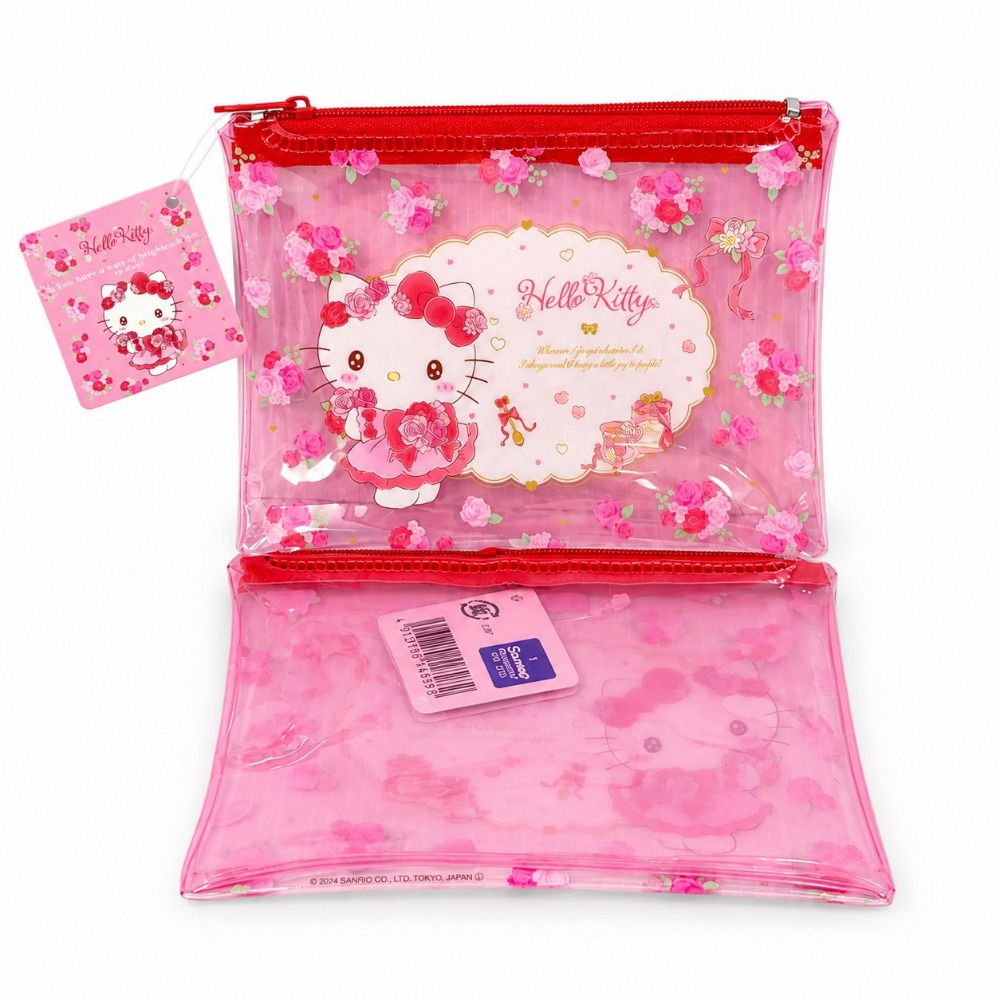 [9/7新增款式] 日本 百元商店 大創 Seria 三麗鷗 Sanrio 萬用拉鍊袋 收納袋 小物收納 透明筆袋-規格圖11