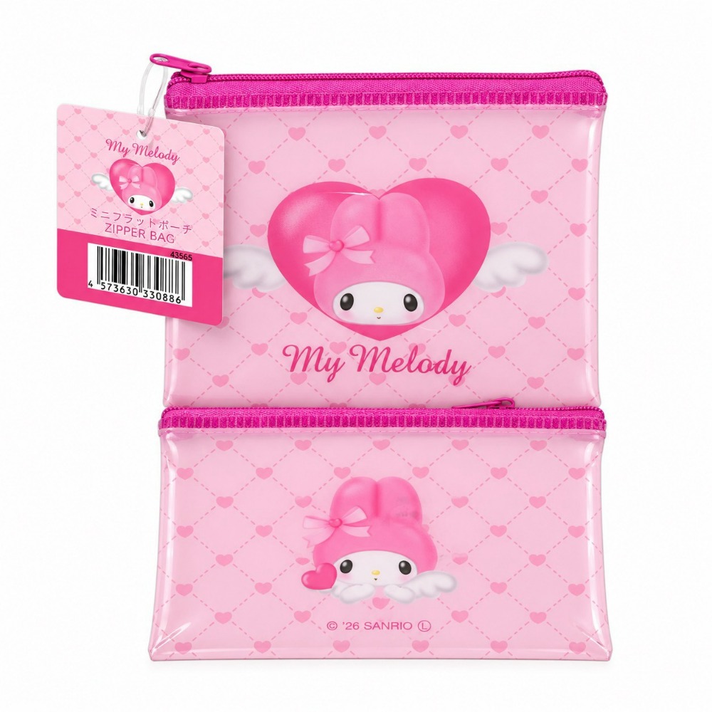[9/7新增款式] 日本 百元商店 大創 Seria 三麗鷗 Sanrio 萬用拉鍊袋 收納袋 小物收納 透明筆袋-規格圖11