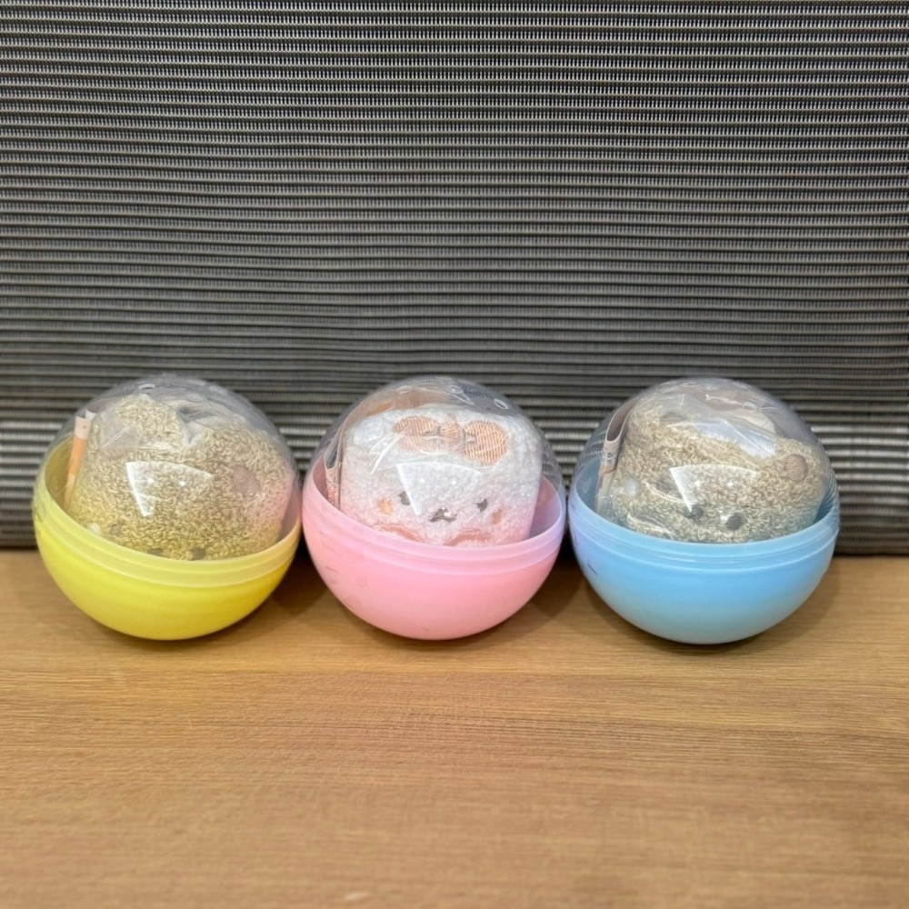 日本 Qualia Pam & Tart 毛絨小物袋 轉蛋 扭蛋 毛茸茸收納包 帕姆和塔特 小熊 小兔 拉鍊收納袋-細節圖2