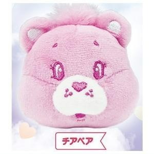 日本 Qualia 彩虹熊 CareBears 大臉公仔 吊飾 臉部吉祥物 轉蛋 扭蛋 附鑰匙圈扣-細節圖3