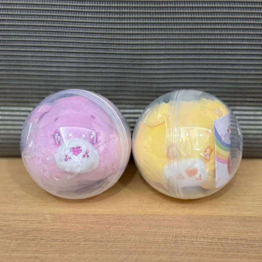 日本 Qualia 彩虹熊 CareBears 大臉公仔 吊飾 臉部吉祥物 轉蛋 扭蛋 附鑰匙圈扣-細節圖4