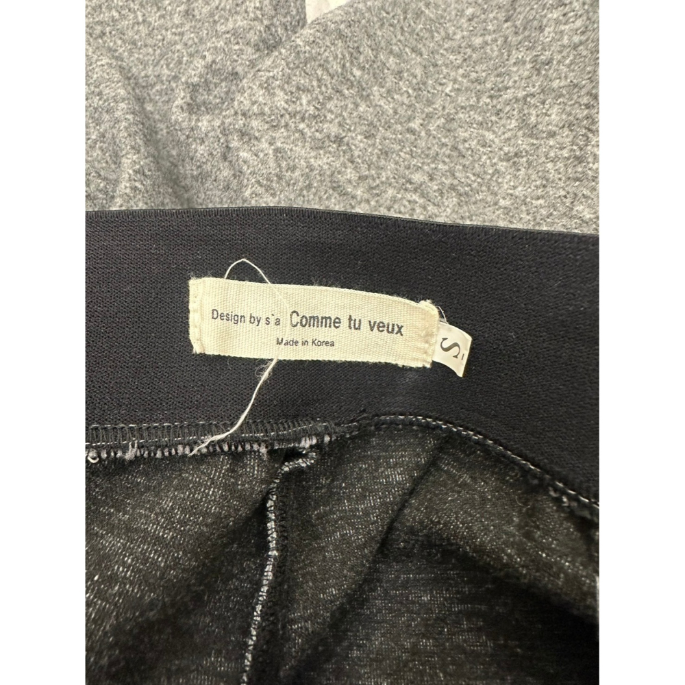 <二手> 正韓 Comme tu veux 灰色30%羊毛彈性長褲 size S-細節圖3
