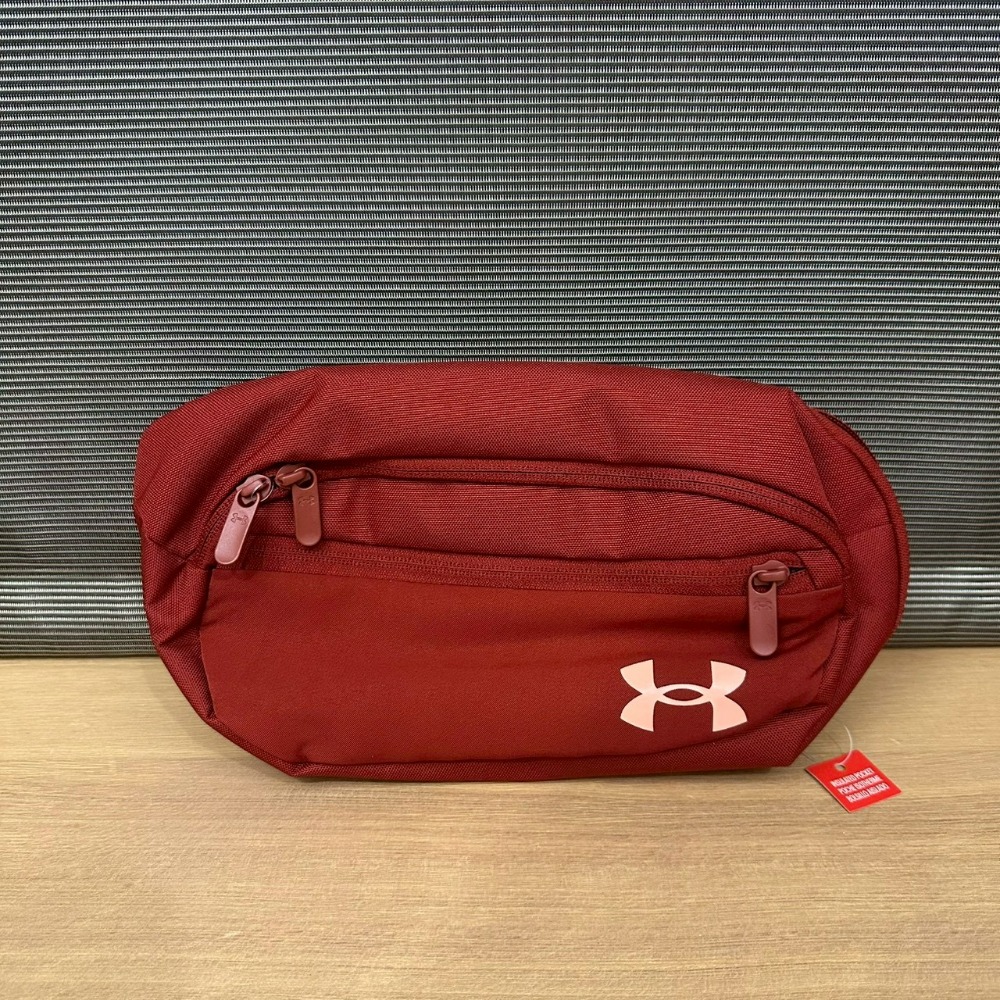 美國 UA 安德瑪 Under Armour Flex 斜背包 肩背包 胸包 腰包 軍綠 橘紅-規格圖11