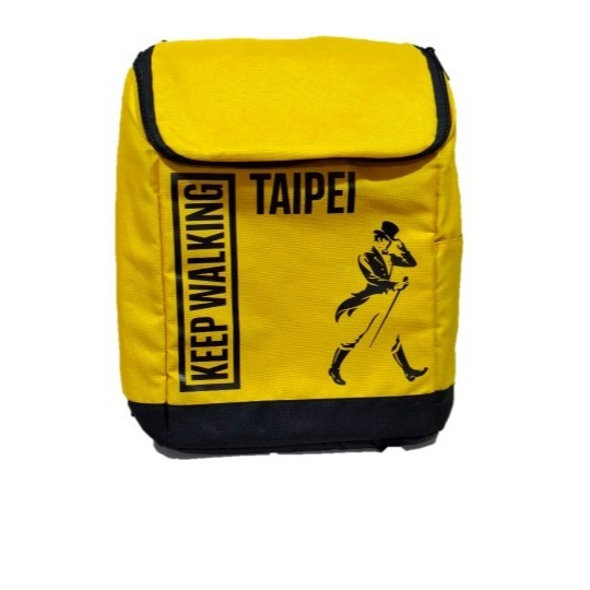 Johnnie Walker 約翰走路 後背包 行李袋 旅行袋 黃色-細節圖2