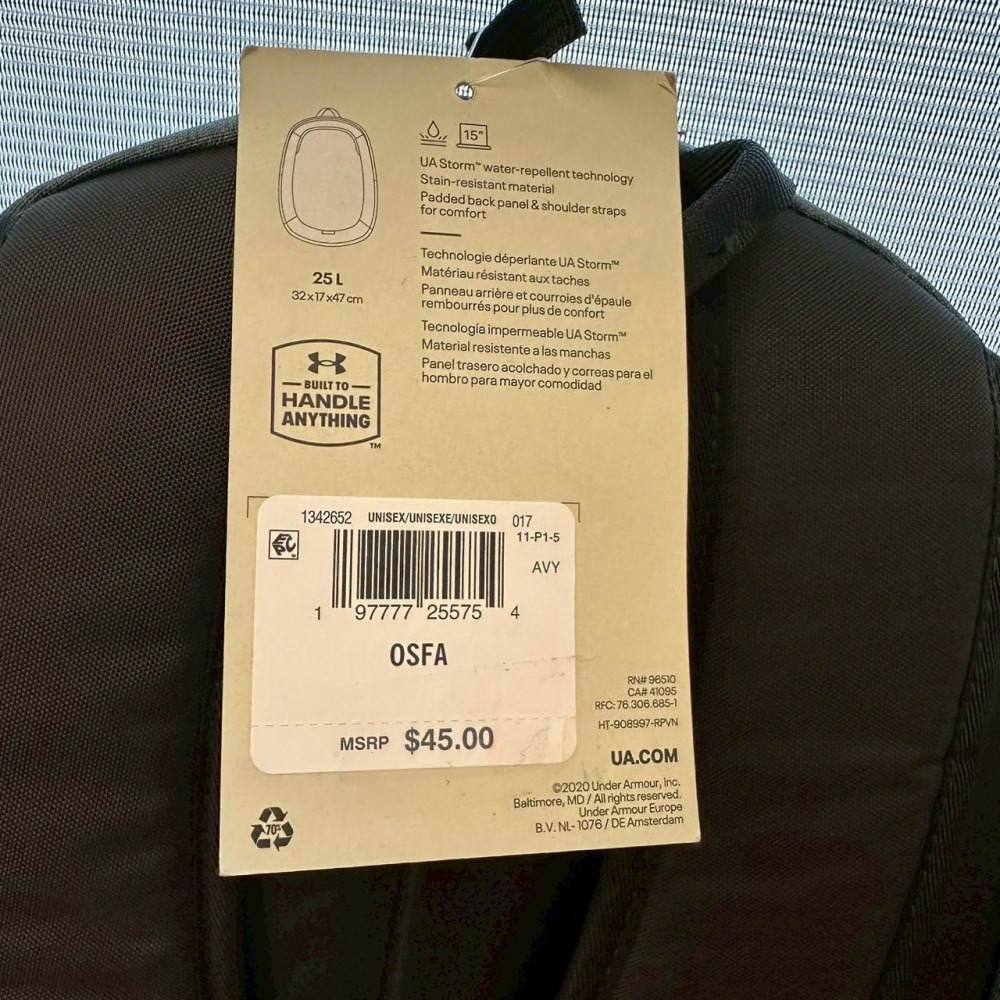 美國 UA 安德瑪 Under Armour Scrimmage 2.0 後背包 紫 灰-細節圖8