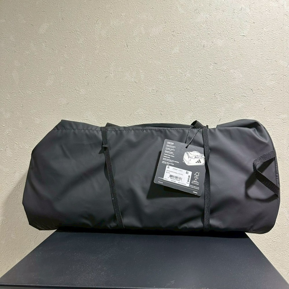 美國 adidas 行李袋 旅行袋 Defender 5 (小) 綠底白標 黑底白標 深灰白標 (大) 黑底白標-細節圖3