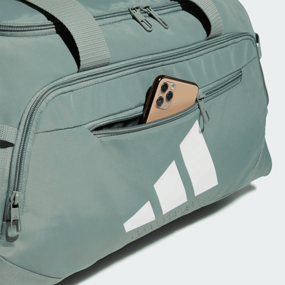 美國 adidas 行李袋 旅行袋 Defender 5 (小) 綠底白標 黑底白標 深灰白標 (大) 黑底白標-細節圖7