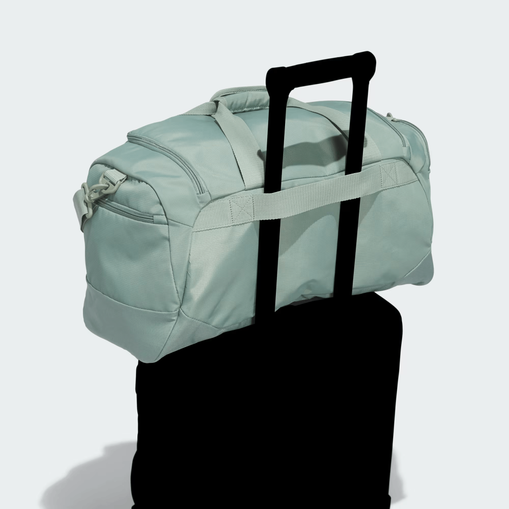 美國 adidas 行李袋 旅行袋 Defender 5 (小) 綠底白標 黑底白標 深灰白標 (大) 黑底白標-細節圖10