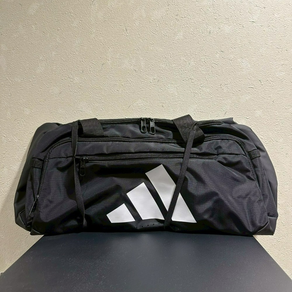 美國 adidas 行李袋 旅行袋 Defender 5 (小) 綠底白標 黑底白標 深灰白標 (大) 黑底白標-規格圖11