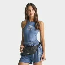 美國 adidas 黑底白標 Originals 腰包 斜背包 胸包 肩背包-細節圖6