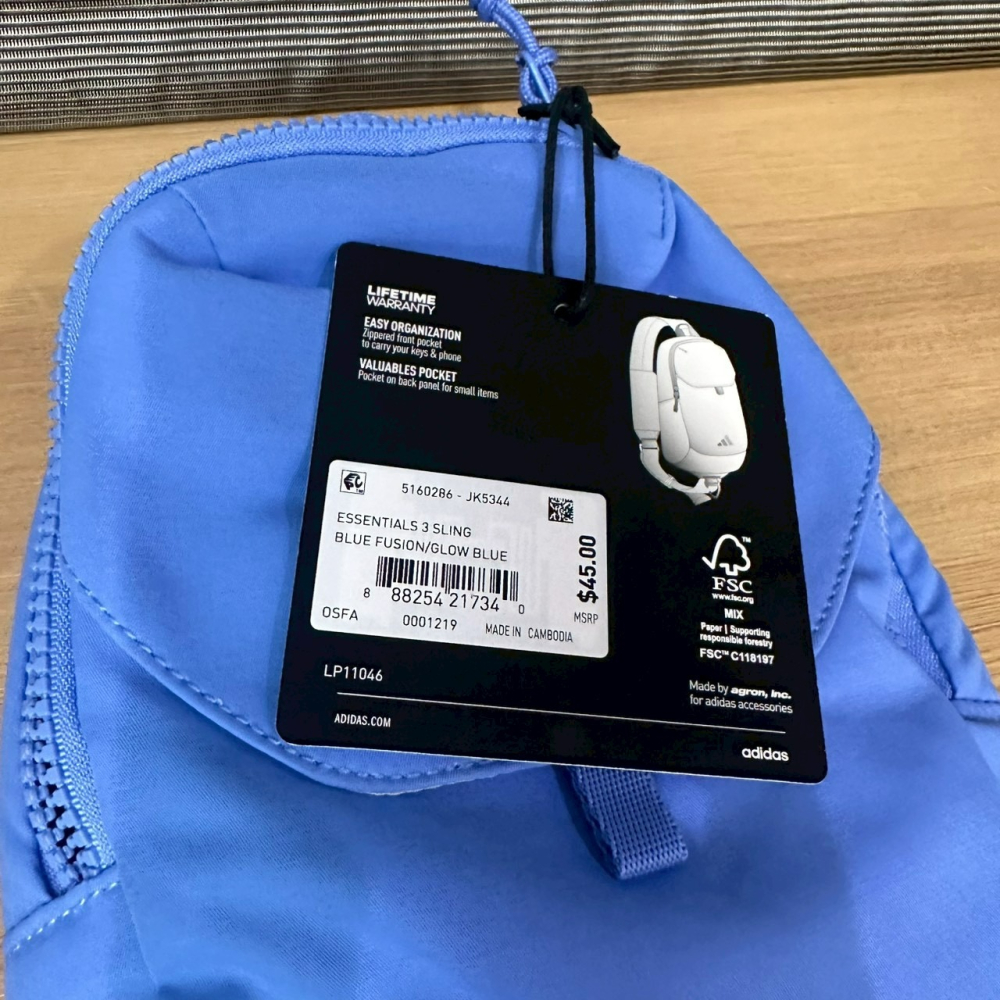 美國 adidas Essentials 3 斜背包 肩背包 胸包 多色-細節圖8