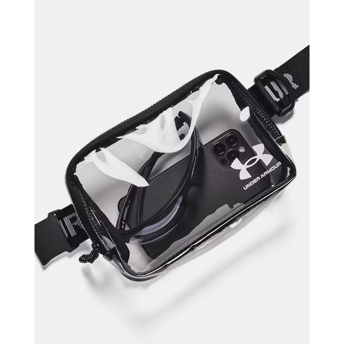 美國 UA 安德瑪 Under Armour Essential Clear 斜背包 胸包 肩背包 腰包 透明 痛包-細節圖2