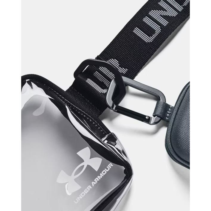 美國 UA 安德瑪 Under Armour Essential Clear 斜背包 胸包 肩背包 腰包 透明 痛包-細節圖4
