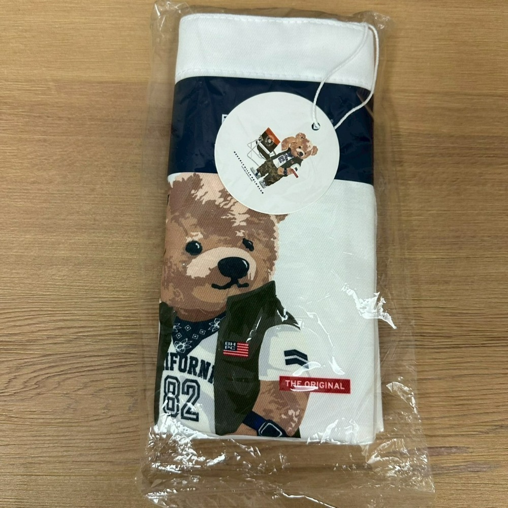 泰國 Beverly Hills Polo Club 熊 帆布包 托特包 購物袋 肩背包-規格圖3