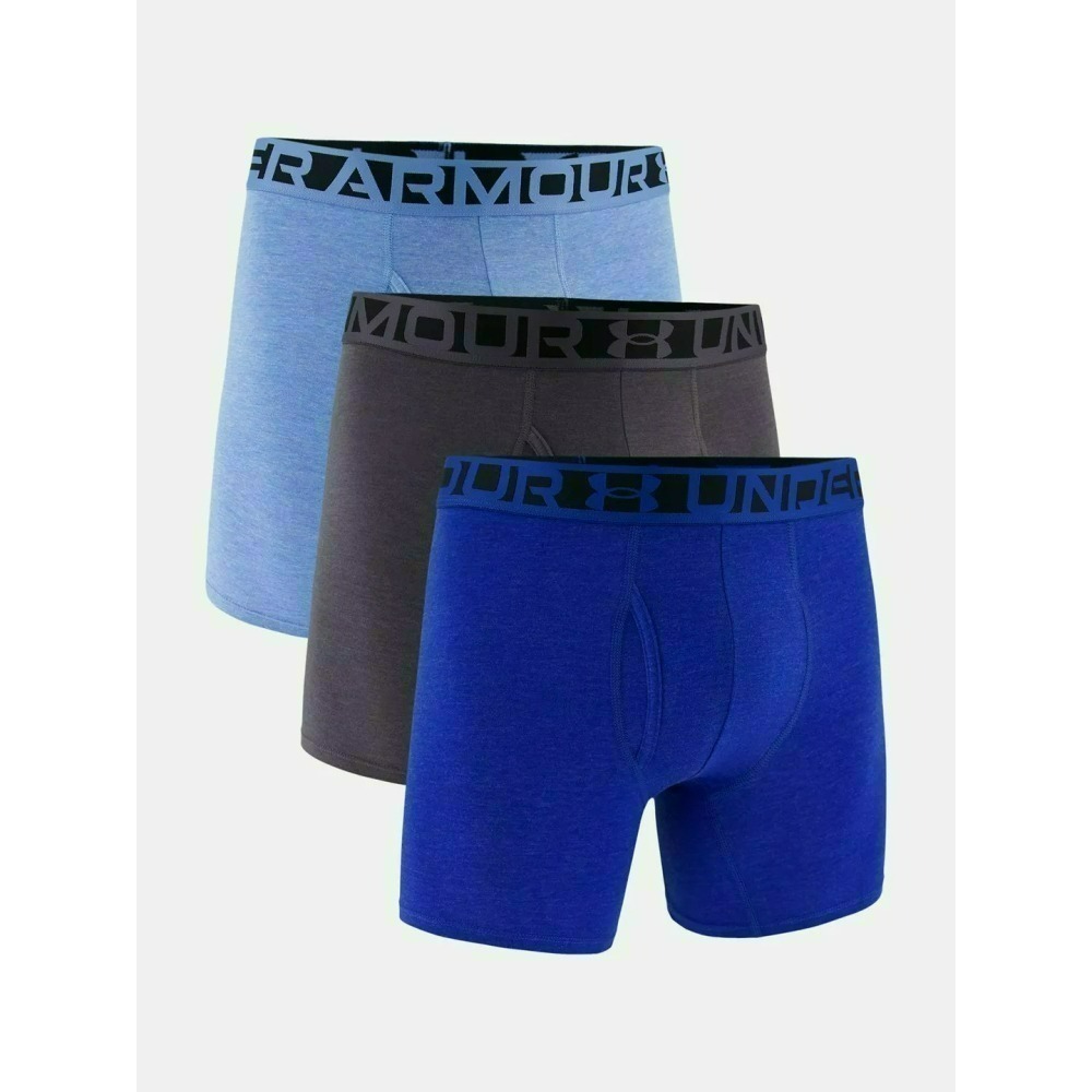 [盒損] 美國 UA 安德瑪 Under Armour Tech Mesh網眼/Cotton棉質 6吋四角褲 內褲 三件-細節圖2