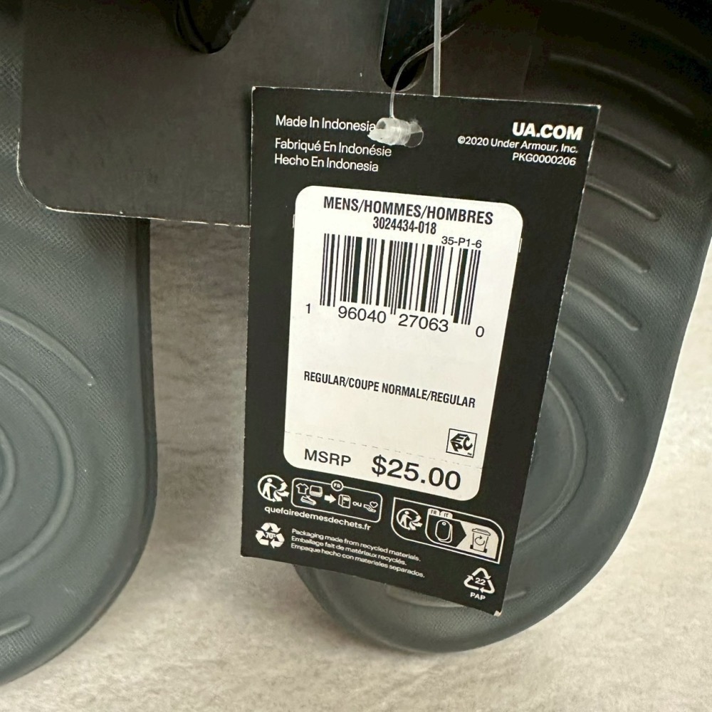 美國 UA 安德瑪 Under Armour 拖鞋 運動拖鞋 男女適用 EVA拖鞋 Ansa Graphic/Ansa-細節圖6