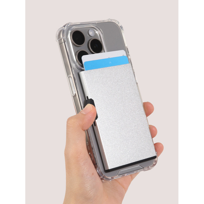 <二手> 韓國 DESIGN SKIN MagSafe 磁吸手機卡套 卡片收納 黑-細節圖2