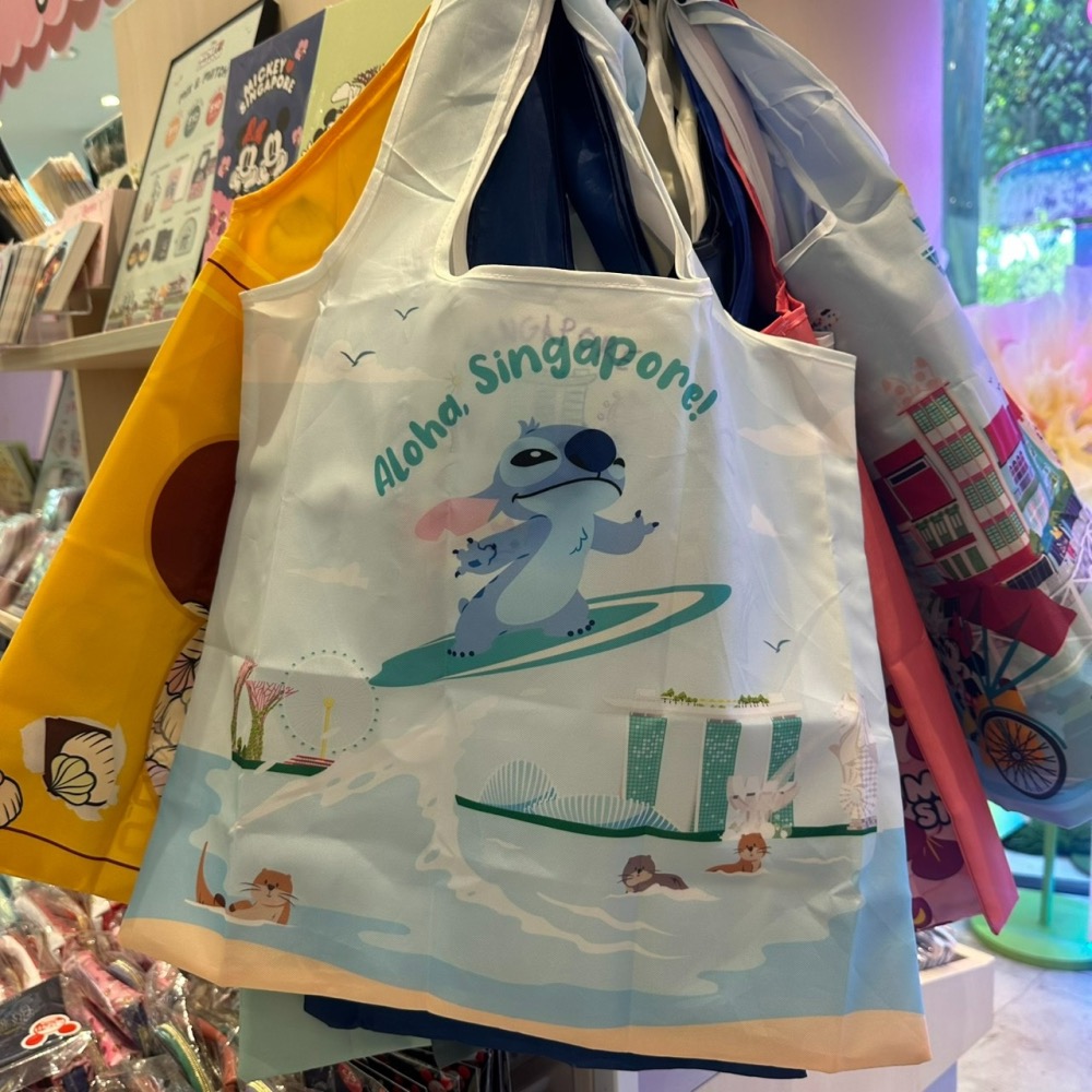 [新加坡限定] 迪士尼 環保購物袋 史迪奇 米奇 奇奇蒂蒂 榴槤 金沙酒店 環保袋 購物袋-細節圖2