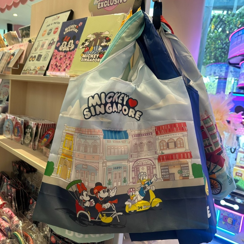 [新加坡限定] 迪士尼 環保購物袋 史迪奇 米奇 奇奇蒂蒂 榴槤 金沙酒店 環保袋 購物袋-細節圖7