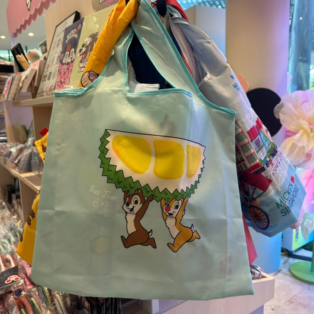 [新加坡限定] 迪士尼 環保購物袋 史迪奇 米奇 奇奇蒂蒂 榴槤 金沙酒店 環保袋 購物袋-細節圖8