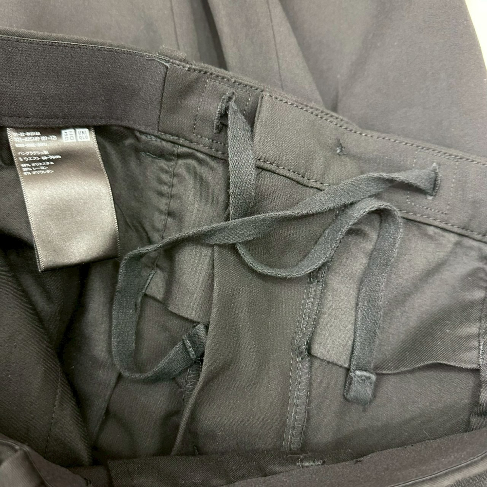 <二手> Uniqlo 男款 EZY 黑色正裝褲 size S 425149-細節圖3
