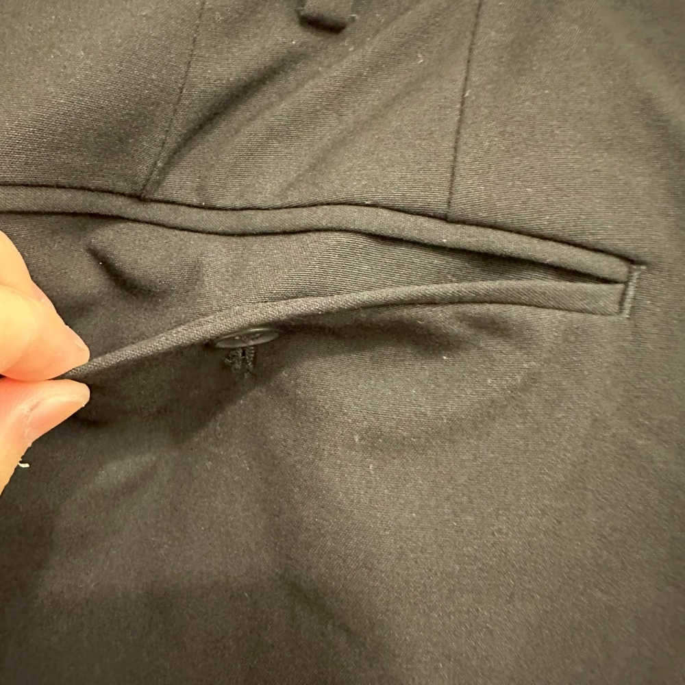 <二手> Uniqlo 男款 EZY 黑色正裝褲 size S 425149-細節圖4