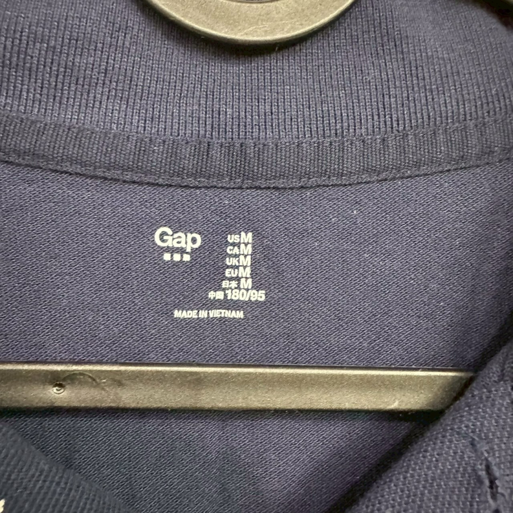 <二手> GAP 男款 藍色短袖polo衫 size M-細節圖4