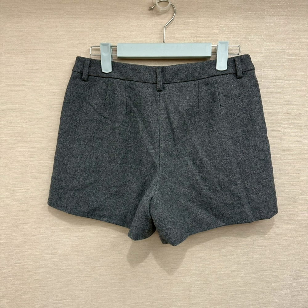<二手> Uniqlo 灰色秋冬羊毛混紡法蘭絨短褲 61cm 135703-細節圖5