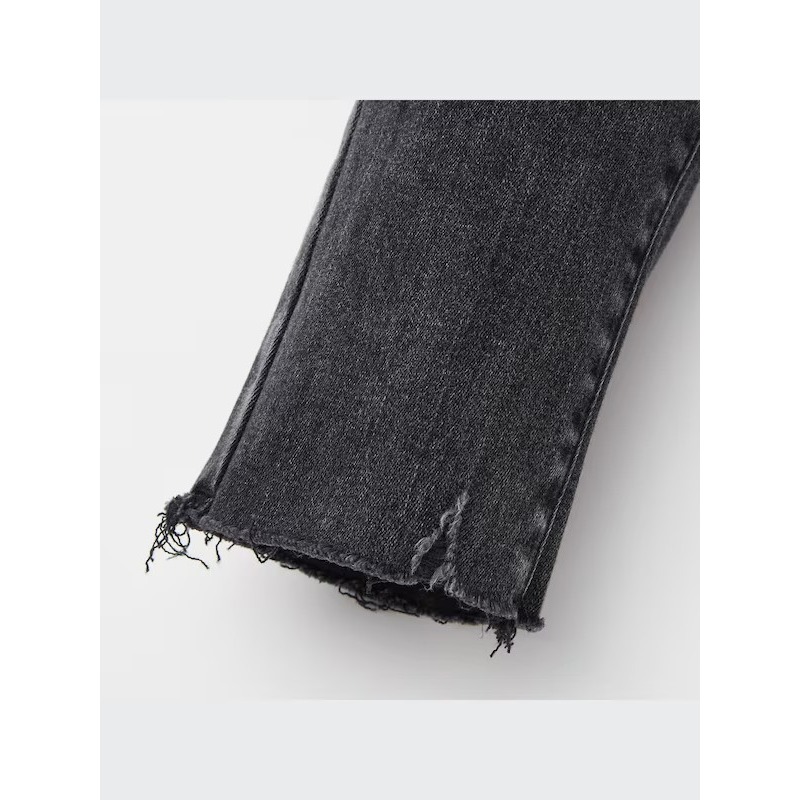 <二手> Uniqlo 黑色 中腰 特級彈性牛仔褲 size 24/61cm 436551-細節圖10