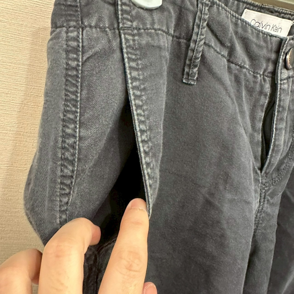 <二手> Calvin Klen CK 鐵灰色縮口褲 size 0-細節圖9