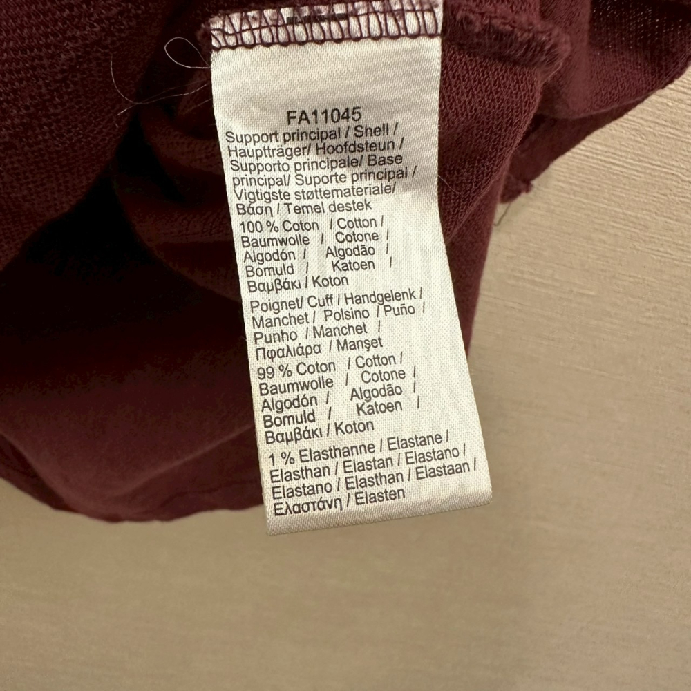 <二手> Lacoste 深紅色短袖polo衫 size 44 Classic Fit-細節圖3