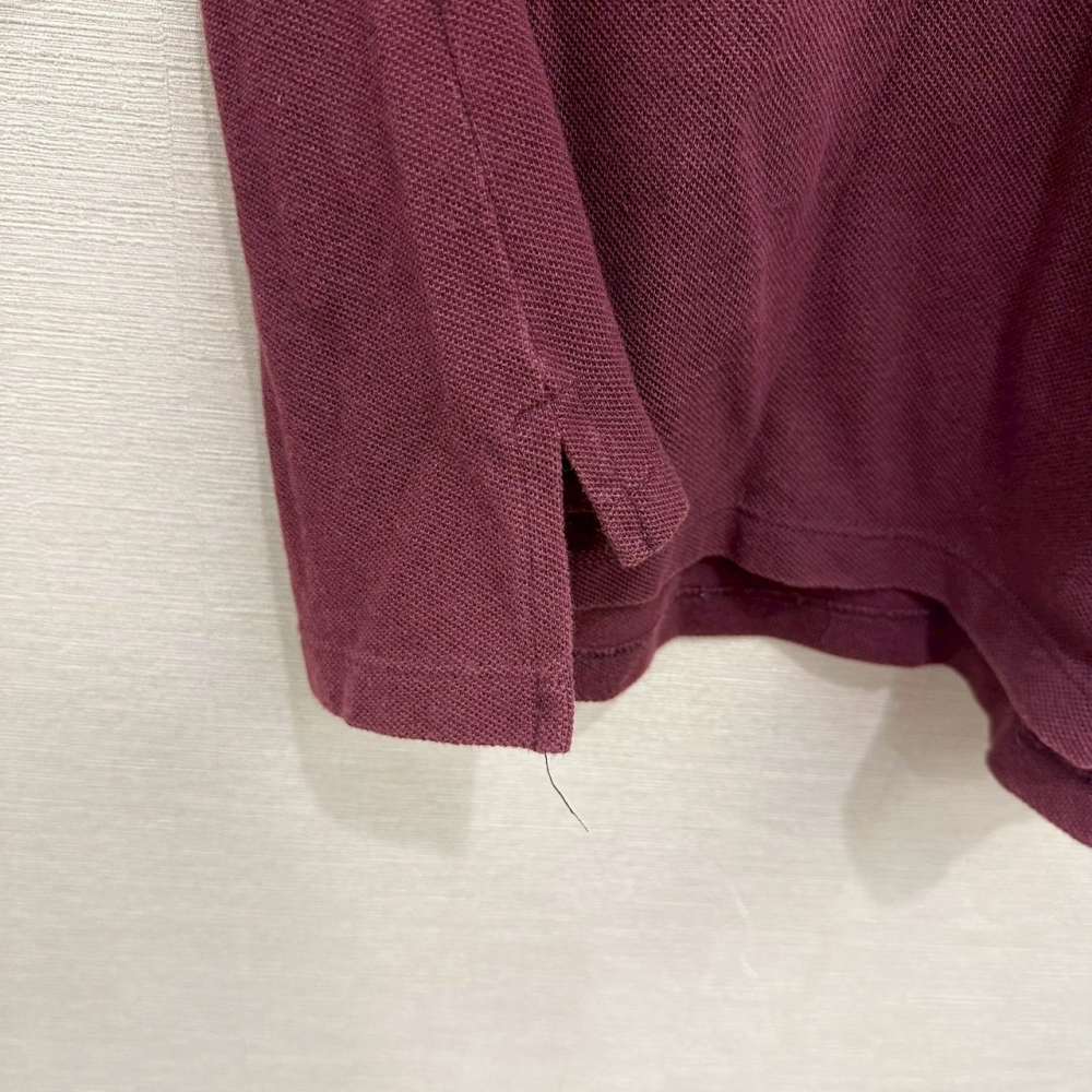 <二手> Lacoste 深紅色短袖polo衫 size 44 Classic Fit-細節圖5