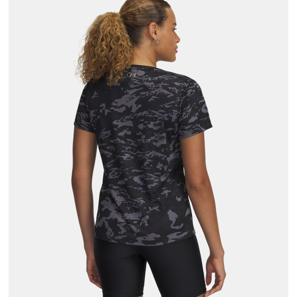 美國 UA 安德瑪 Under Armour 女款 短袖Velocity UA Tech印花運動T恤-細節圖3