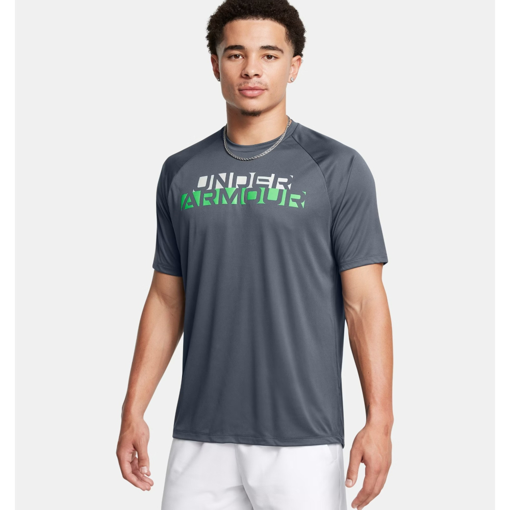 美國 UA 安德瑪 Under Armour 男款 短袖Velocity UA Tech運動T恤 size S/M-細節圖2