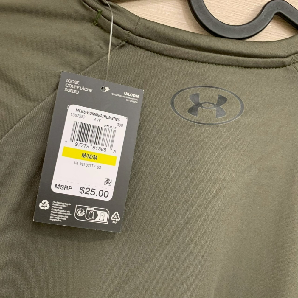 美國 UA 安德瑪 Under Armour 男款 短袖Velocity UA Tech運動T恤 size S/M-細節圖7