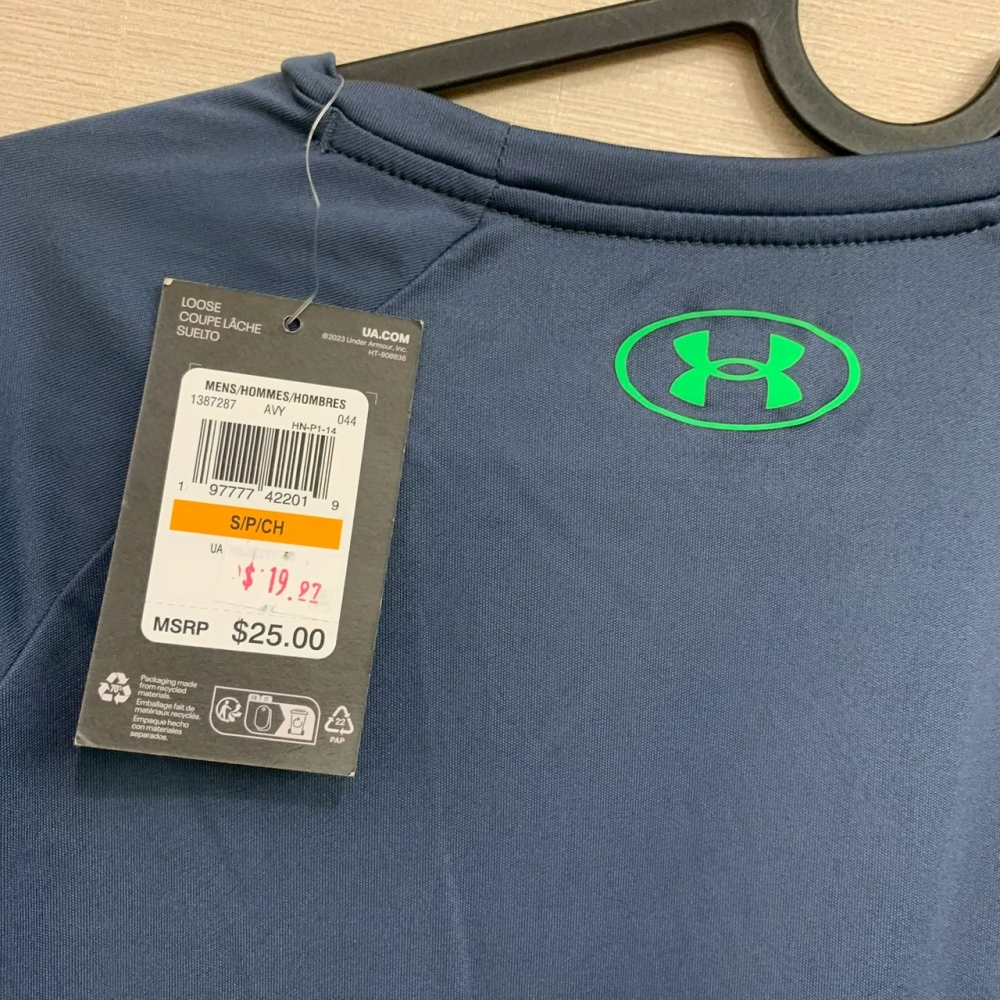 美國 UA 安德瑪 Under Armour 男款 短袖Velocity UA Tech運動T恤 size S/M-細節圖8