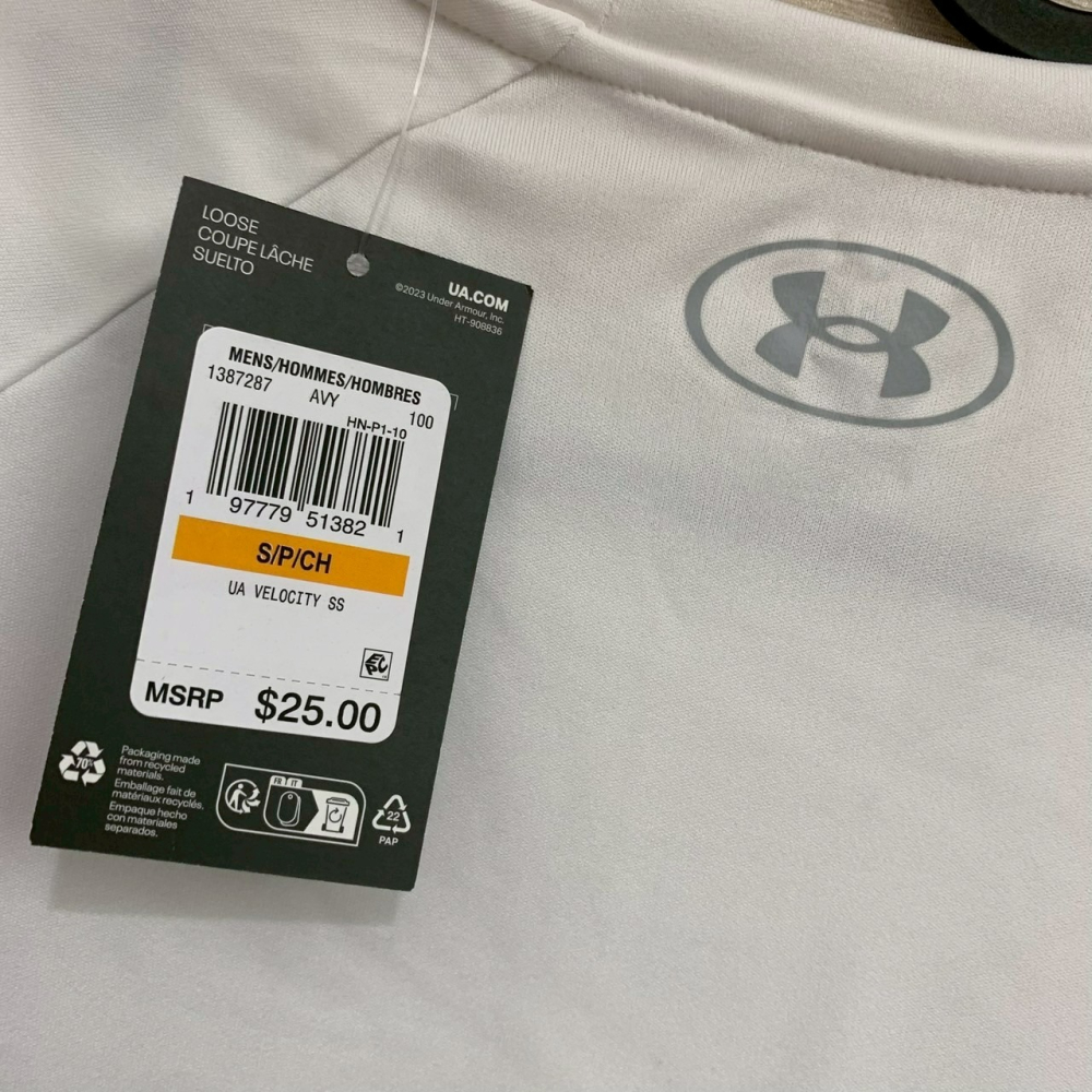 美國 UA 安德瑪 Under Armour 男款 短袖Velocity UA Tech運動T恤 size S/M-細節圖11