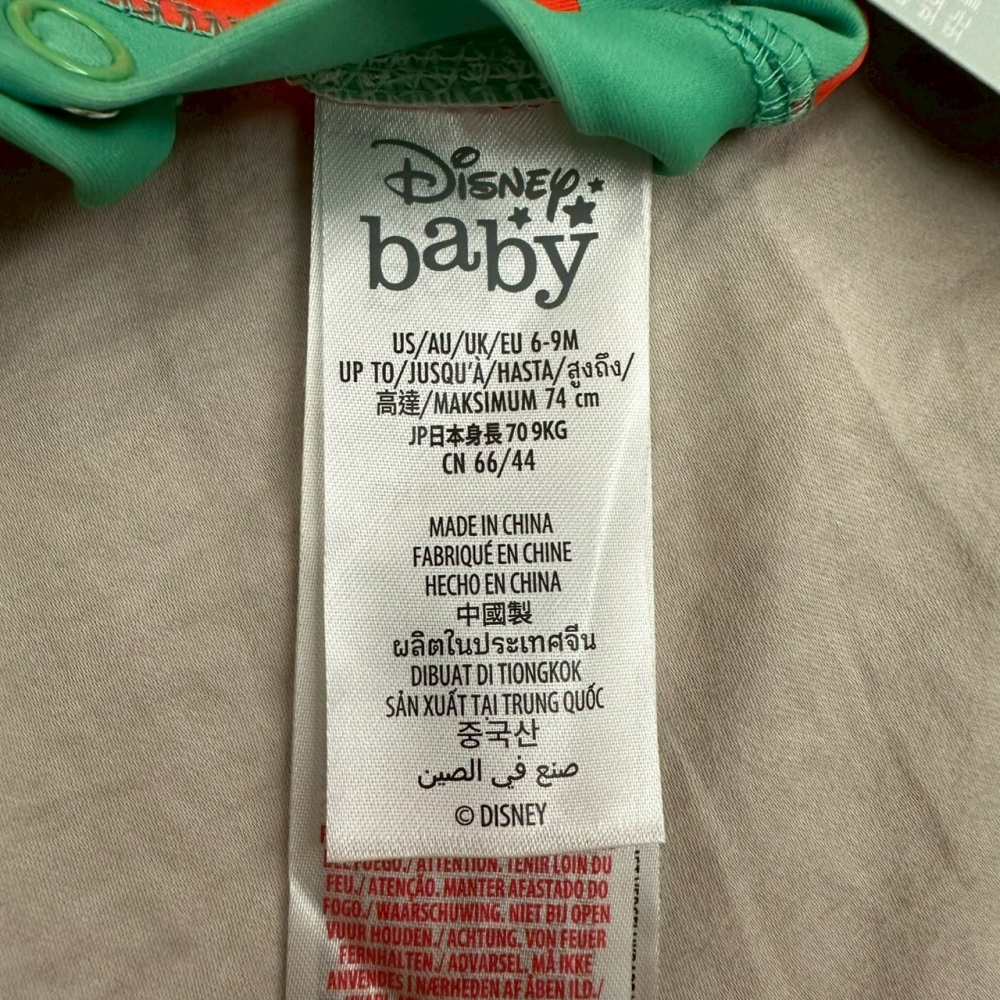 美國 迪士尼商店 Disney baby 米奇 泳衣 泳裝 防曬 上衣 6-9個月 70公分 UPF 50+-細節圖4