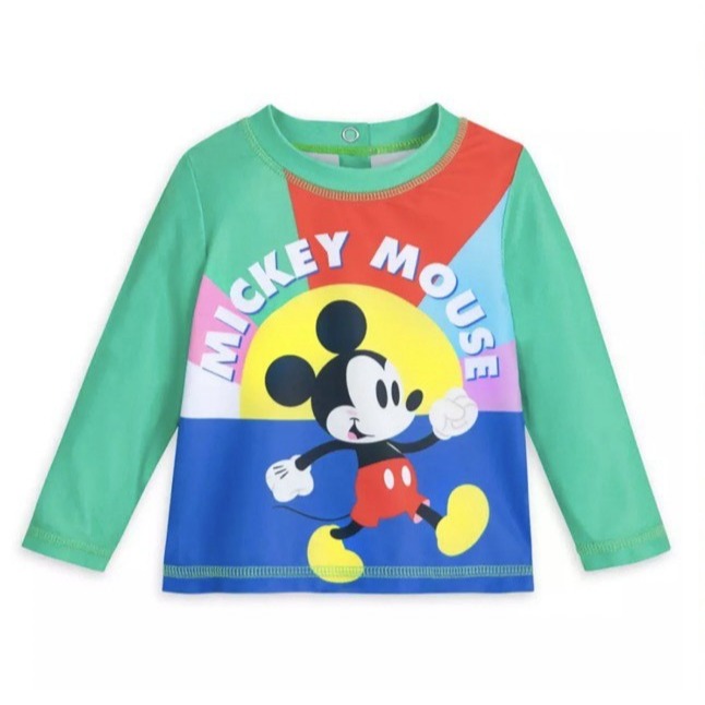 美國 迪士尼商店 Disney baby 米奇 泳衣 泳裝 防曬 上衣 6-9個月 70公分 UPF 50+-細節圖11